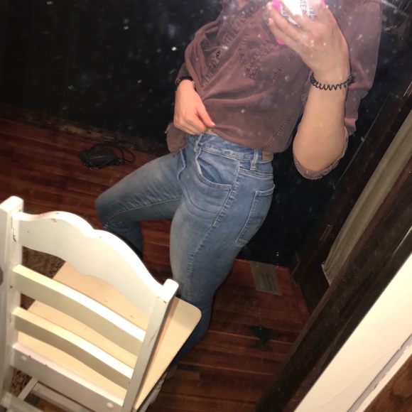 American Eagle Slouchy Flannel - Picture 2 of 3